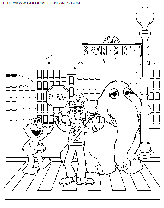 Sesame Street coloring