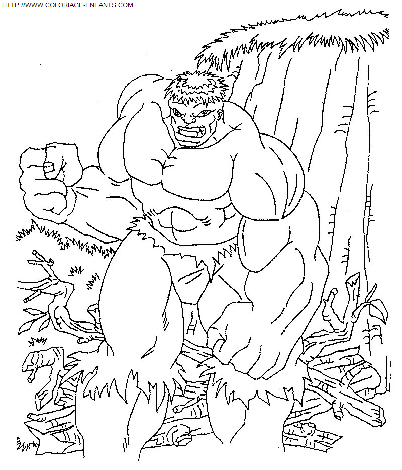 The Incredible Hulk coloring