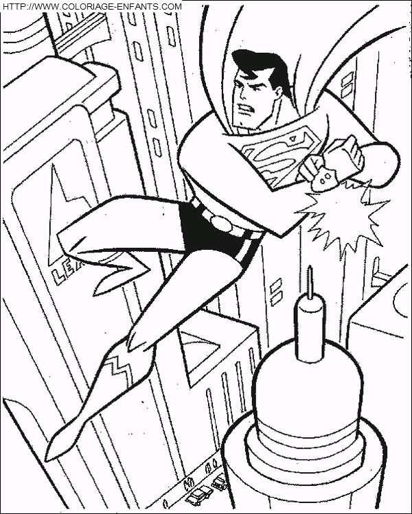 Superman coloring