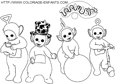 Teletubbies coloring