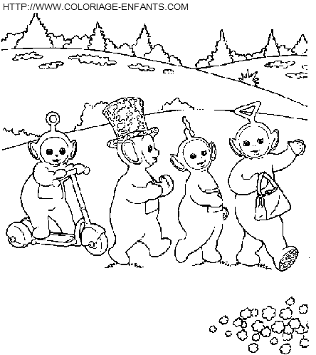 Teletubbies coloring