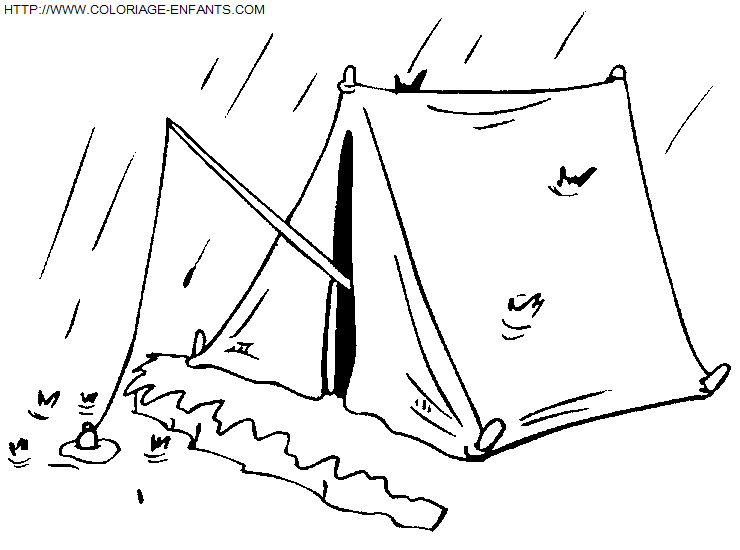 Camping coloring