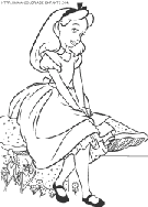 alice in wonderland coloring