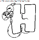 alphabet diddl the mouse coloring