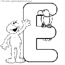 alphabet sesame street coloring