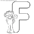 alphabet sesame street coloring