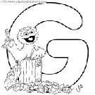 alphabet sesame street coloring