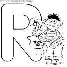 alphabet sesame street coloring