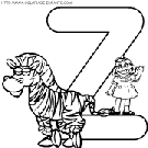 alphabet sesame street coloring