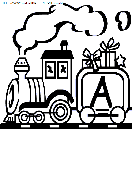  alphabet train coloring book pages