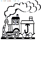 alphabet train coloring