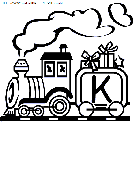 alphabet train coloring