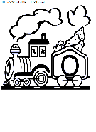 alphabet train coloring