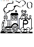 alphabet train coloring