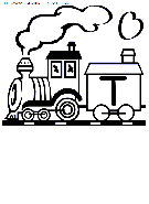 alphabet train coloring