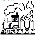 alphabet train coloring