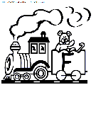 alphabet train coloring