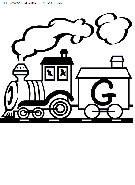 alphabet train coloring