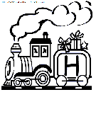 alphabet train coloring