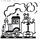 alphabet train coloring