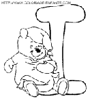 alphabet winnie the pooh coloring