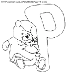 alphabet winnie the pooh coloring