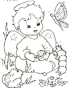  Angels coloring book pages