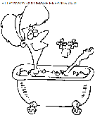 bath coloring book pages