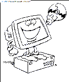  Computers coloring book pages