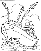 boat coloring