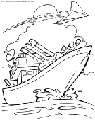 boat coloring