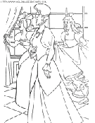  Cinderella coloring book pages