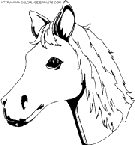 horse coloring book pages