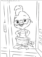 chicken little coloring