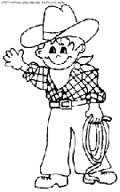 cowboy coloring