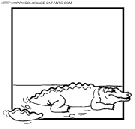 crocodiles coloring book pages