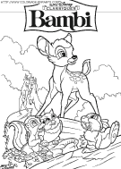 bambi coloring