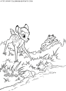 bambi coloring book pages