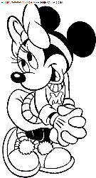 minnie coloring book pages