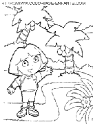 dora the explorer coloring