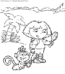 dora the explorer coloring