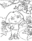 dora the explorer coloring