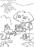 dora the explorer coloring