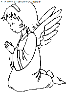 christmas angels coloring