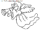 christmas angels coloring