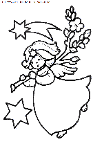 christmas angels coloring