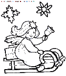 christmas angels coloring