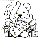 christmas animals coloring