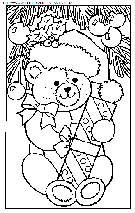 christmas animals coloring