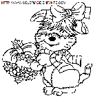 christmas animals coloring
